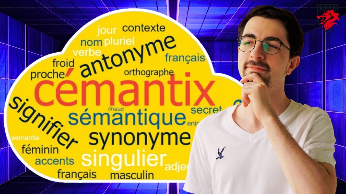 Partie de Cémantix avec un mot secret à deviner et un score de proximité sémantique