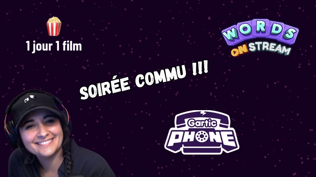 Partie de Gartic Phone avec des dessins de joueurs et une phrase à deviner à l'écran