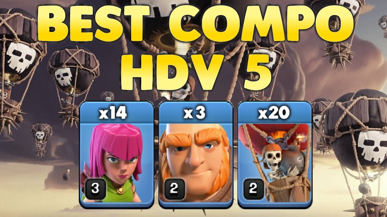 Compositions d'armées HDV 12 dans Clash of Clans avec troupes, sorts et héros au combat