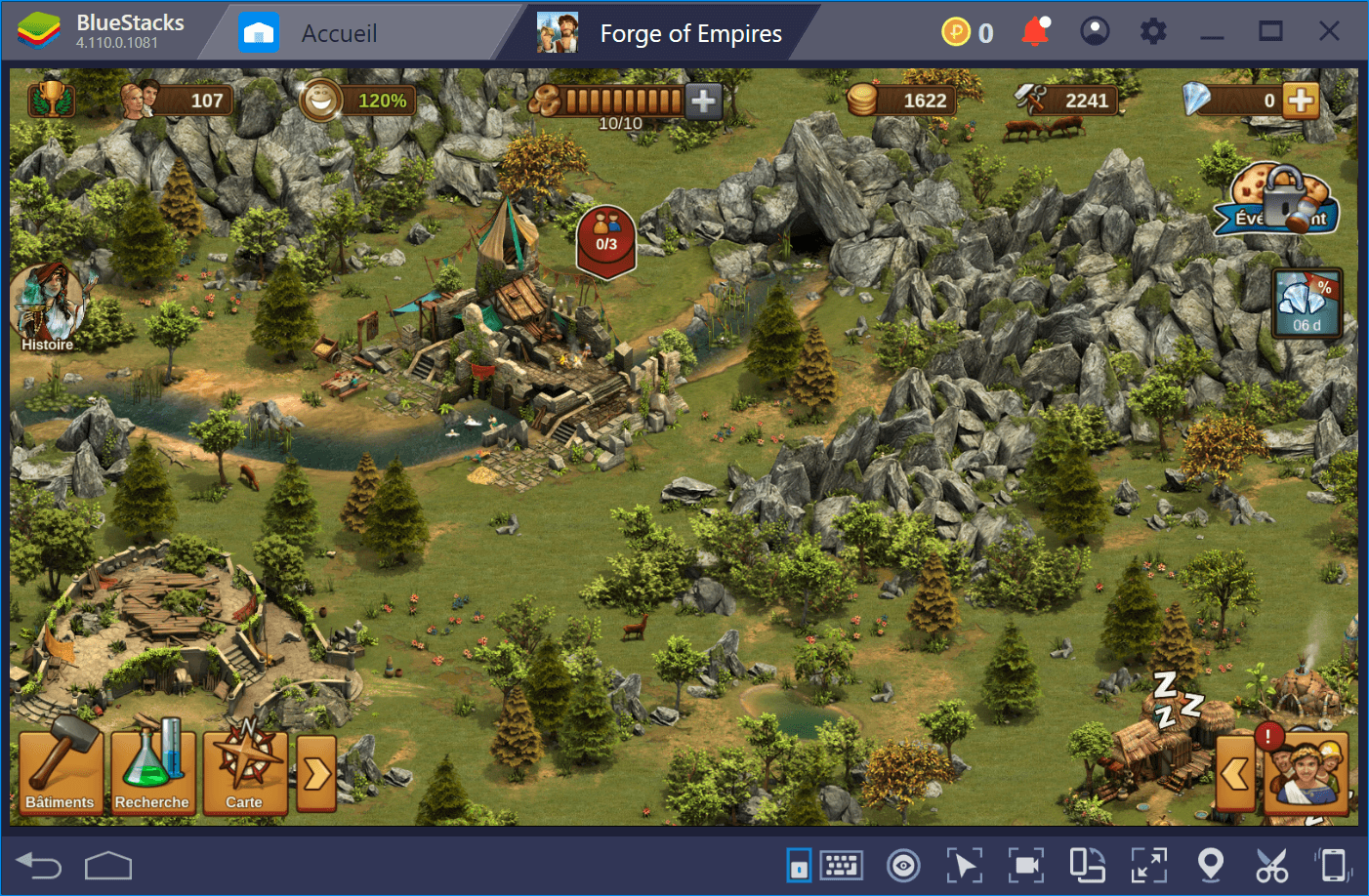 Ville historique développée dans le jeu de stratégie Forge of Empires