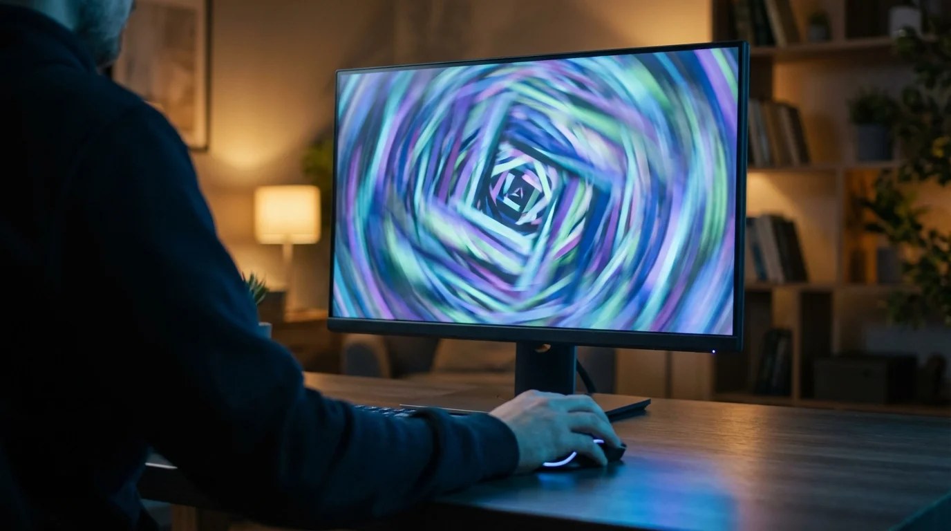 Page de résultats Google qui effectue une rotation complète pendant l'easter egg do a barrel roll