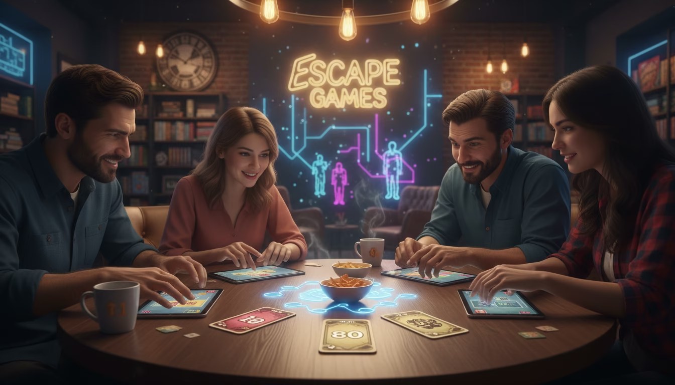 Partie de Skyjo en ligne avec des cartes colorées disposées en grille sur un écran